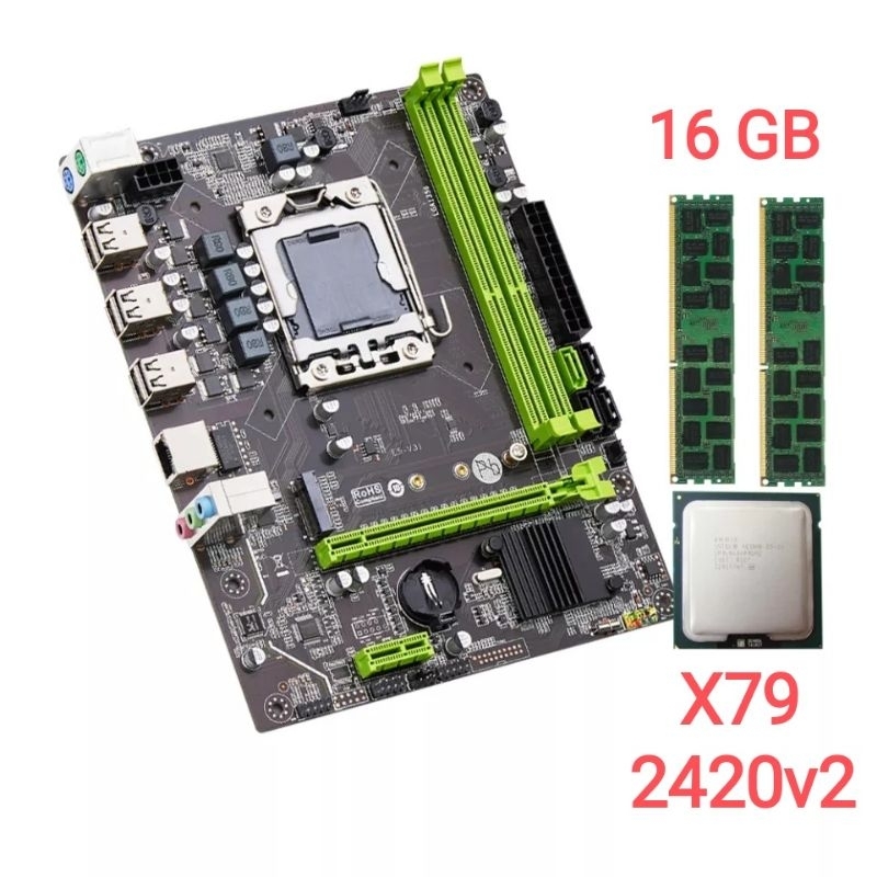 kit Upgrade x79 16gb Xeon Placa Mãe Processador e Memória DDR3 Completo ...