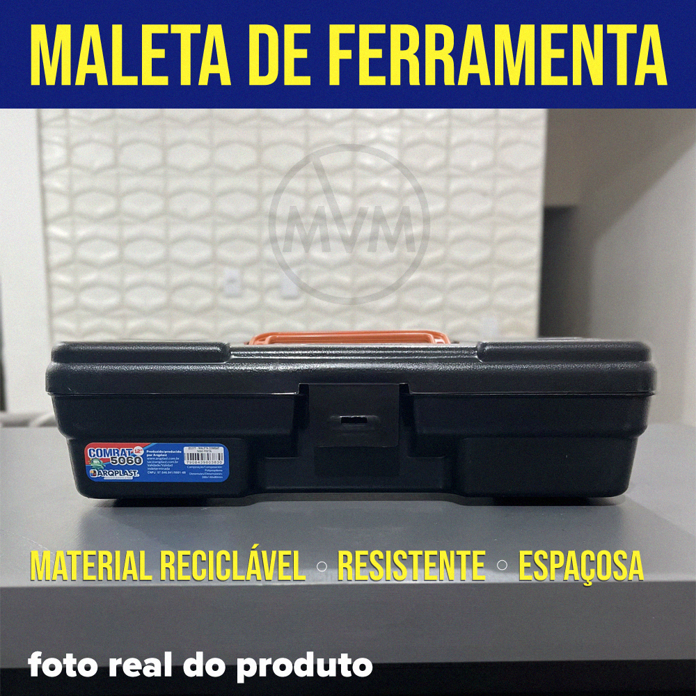 Kit 2 Maleta Caixa de Ferramentas 5080 / 5060 Plástica Completa