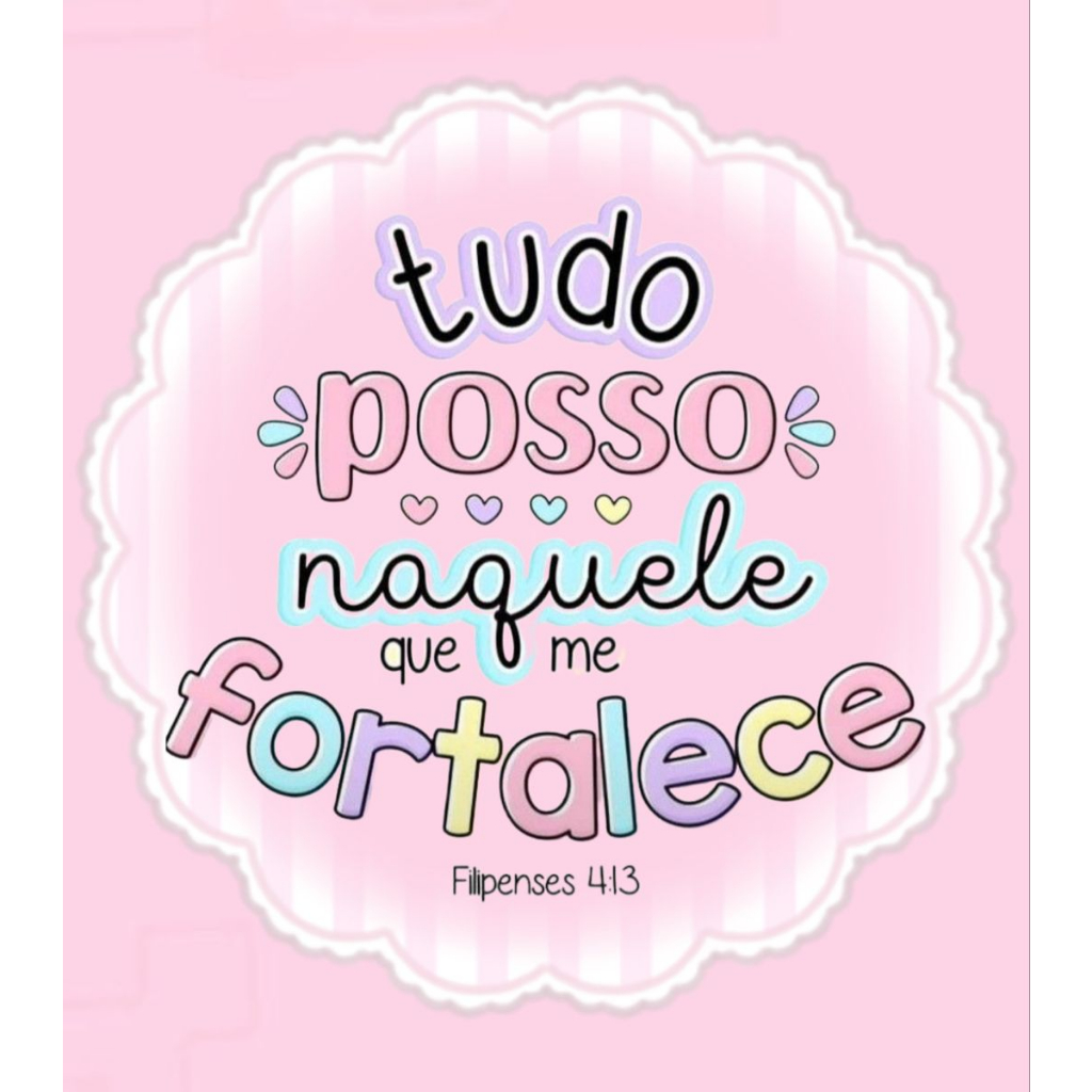20 tag Adesivos palavras de fé 5cm
