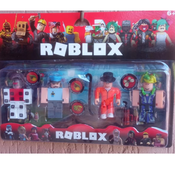 Kit com 8 personagem de montar miniatura roblox figurinhas