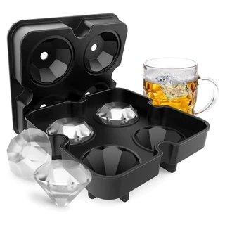 Forma Diamante de Silicone Gelo Molecular e Chocolate Drink Bebidas Bar Utensilios de Cozinha
