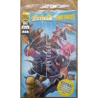 gibi Batman Fortnite 2 de 6 com codigo de acesso. Ed Panini.