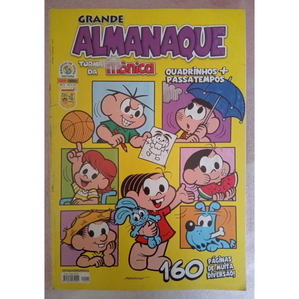 Almanacão Turma Da Mônica Passatempos, Jogos e Colorir Escplha Sua Capa