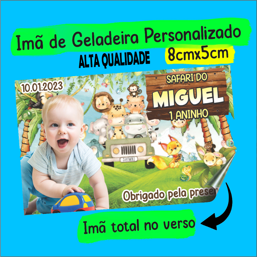 Ímã de Geladeira Personalizado – Lembrancinha Aniversário, Casamento e ...