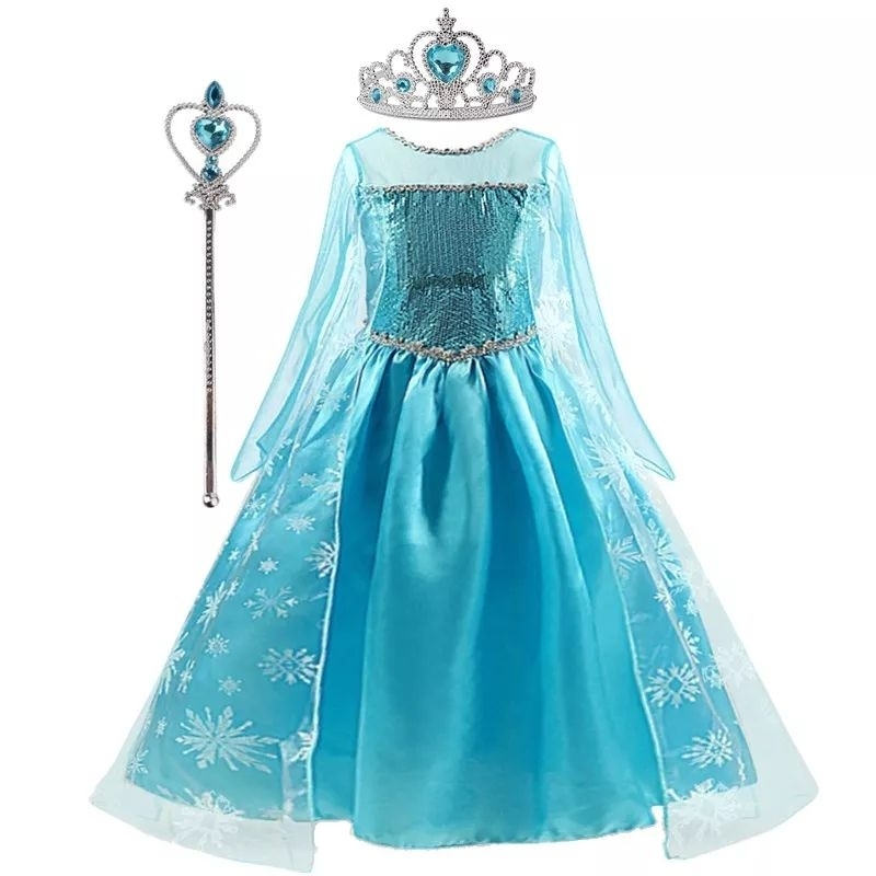 vestido frozen em Promoção na Shopee Brasil 2023