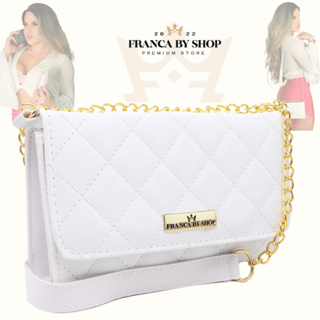 Bolsa de Ombro Transversal Pequena Corrente Luxo Chic