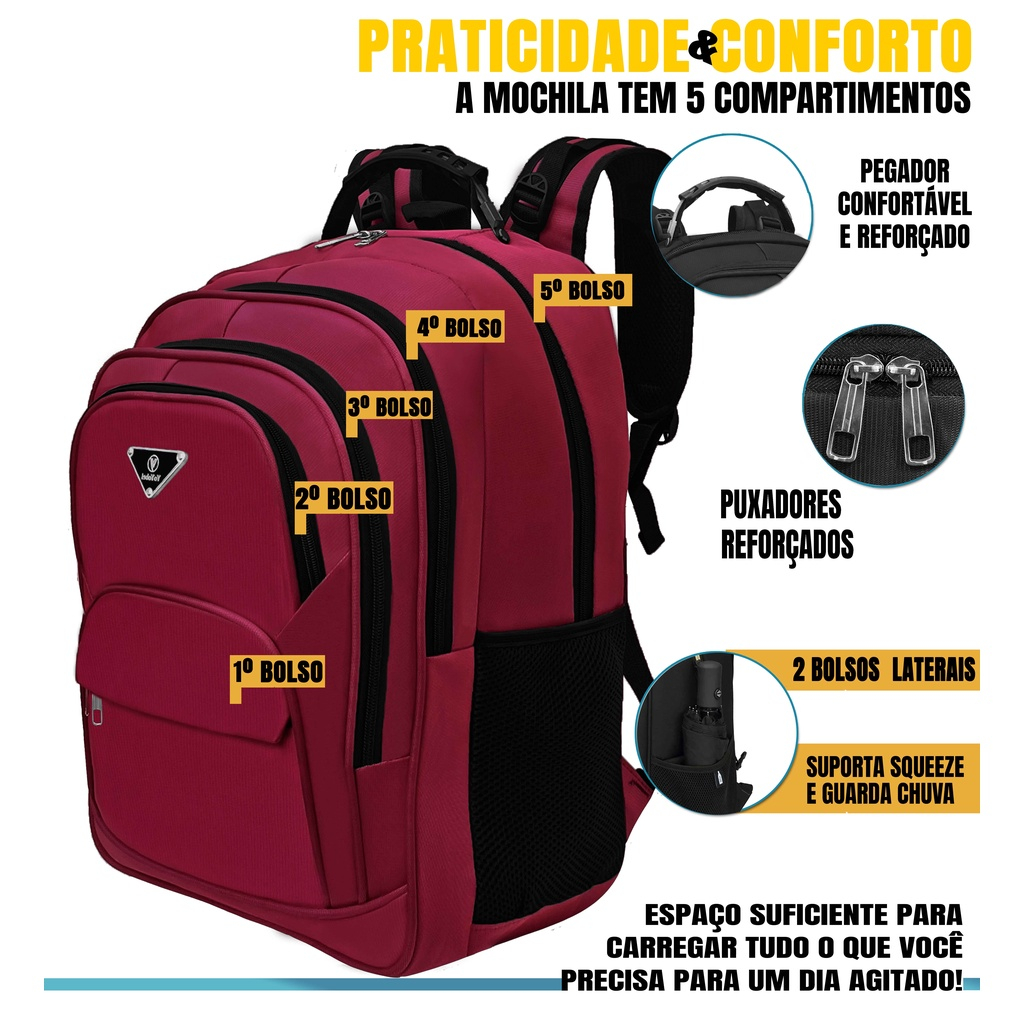 Mochila Cavalera Ruck Executiva P/Notebook