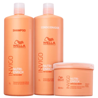 Kit Wella Professionals Invigo Nutri-Enrich Salon Trio (3 Produtos)