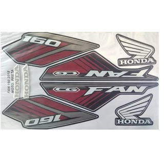 Kit De Adesivos Personalizados Moto Honda Cg 160cc Fan 16/21