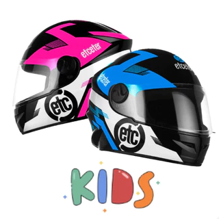 Capacete Fechado Infantil Moto Etceter Kids Tamanho 54 Para Crianças Varias Cores