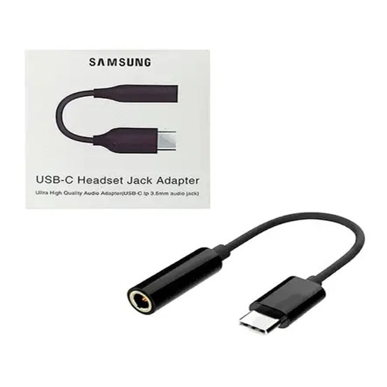 Adaptador Samsung Com Entrada P2 Tipo C - Preto - Jack Adapter | Shopee ...