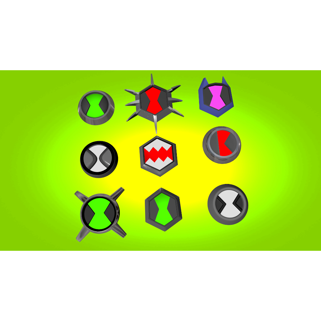 símbolos omnitrix Und- impressão 3d