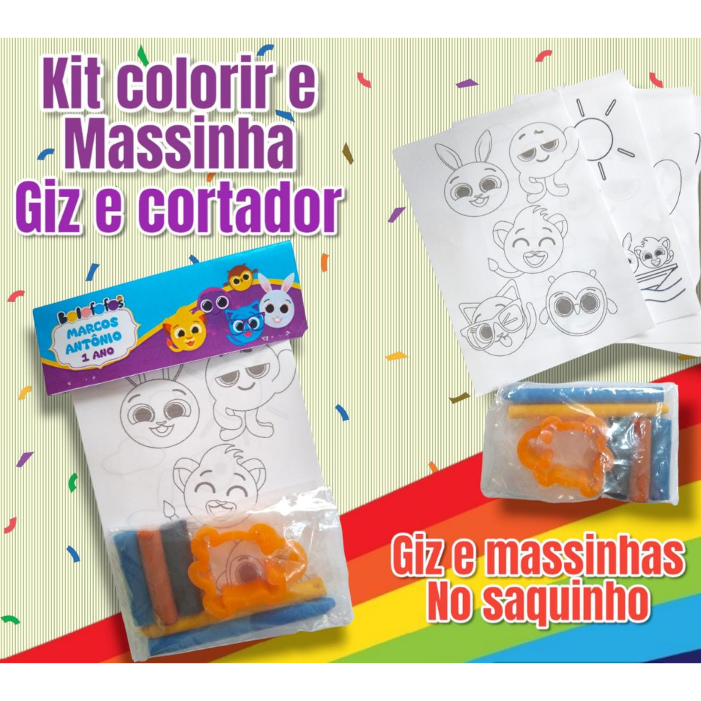 Kit Colorir Gi Aventureira Vermelha - Revistinha 10x15 + Giz