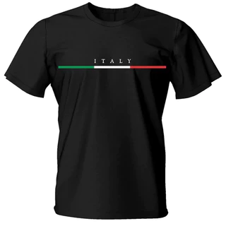 Camiseta Masculina Estampa Italy Pais Algodao 30.1 Gola Redonda Reforço Ombro a Ombro