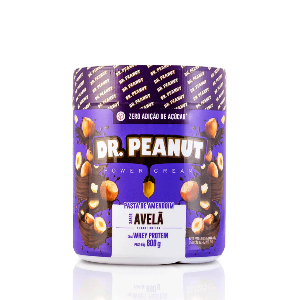 Pasta De Amendoim com Whey Protein Isolado 600g Dr Peanut