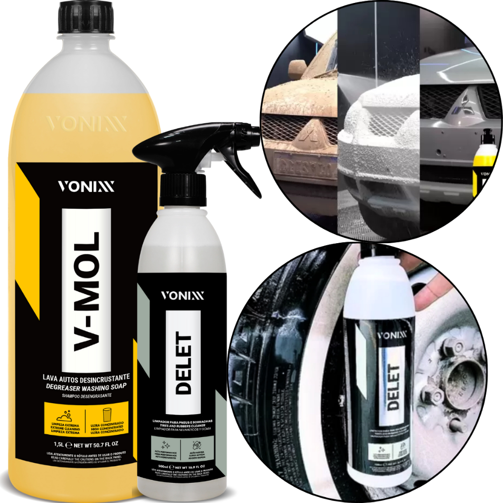 V-Mol Shampoo Lava Autos Desincrustante 5L - Vonixx