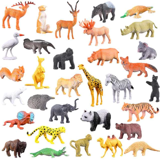 Reino Animal Floresta Zoologico Vida Selvagem 12 Peças