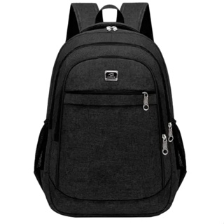 Mochila Bolsa Viagem Resistente Coreana Masculina Feminina Colorida Preta