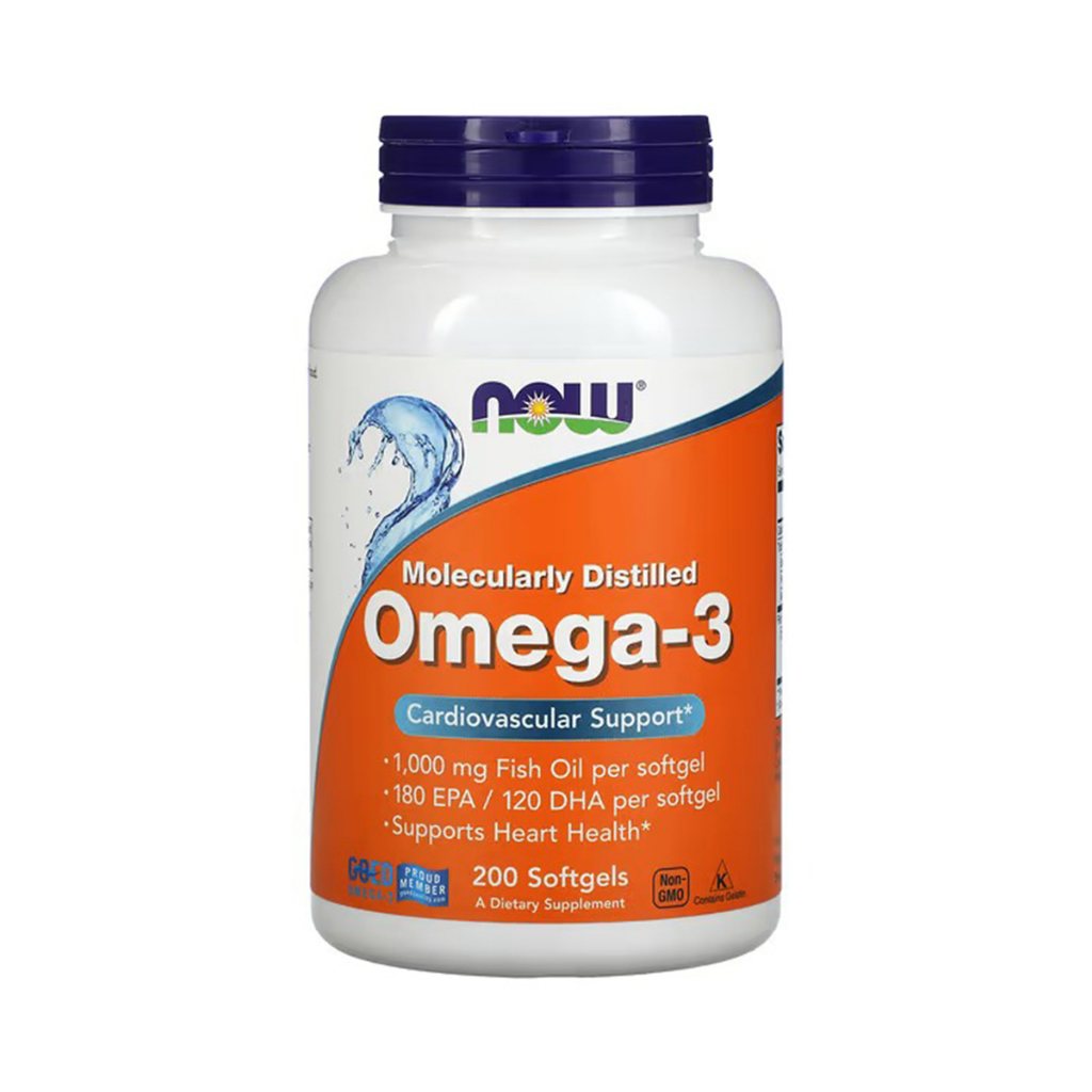 Omega 3 Fish Oil 1000mg 180 EPA/120 DHA 200 Softgels Support ...
