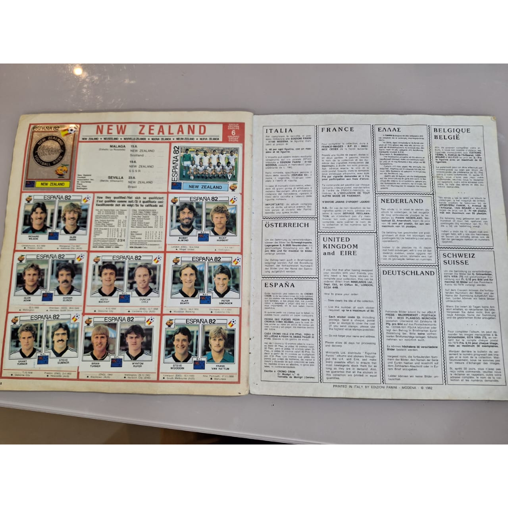 Album completo original copa do mundo de 1982 - Espanha | Shopee