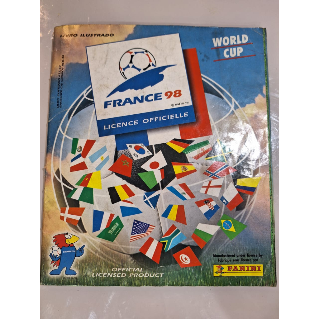 Album completo original copa do mundo de 1998 - França | Shopee Brasil