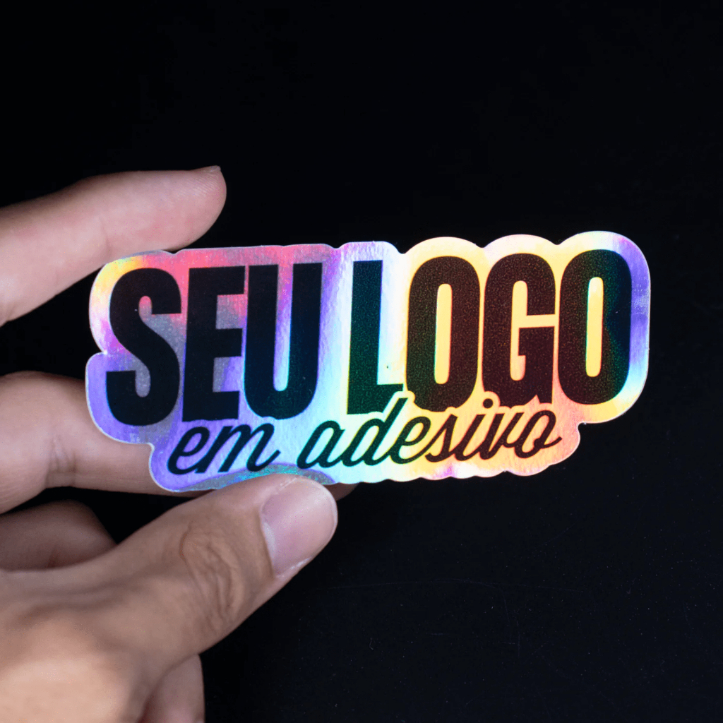 Adesivo Holográfico Personalizado com sua logo ou arte
