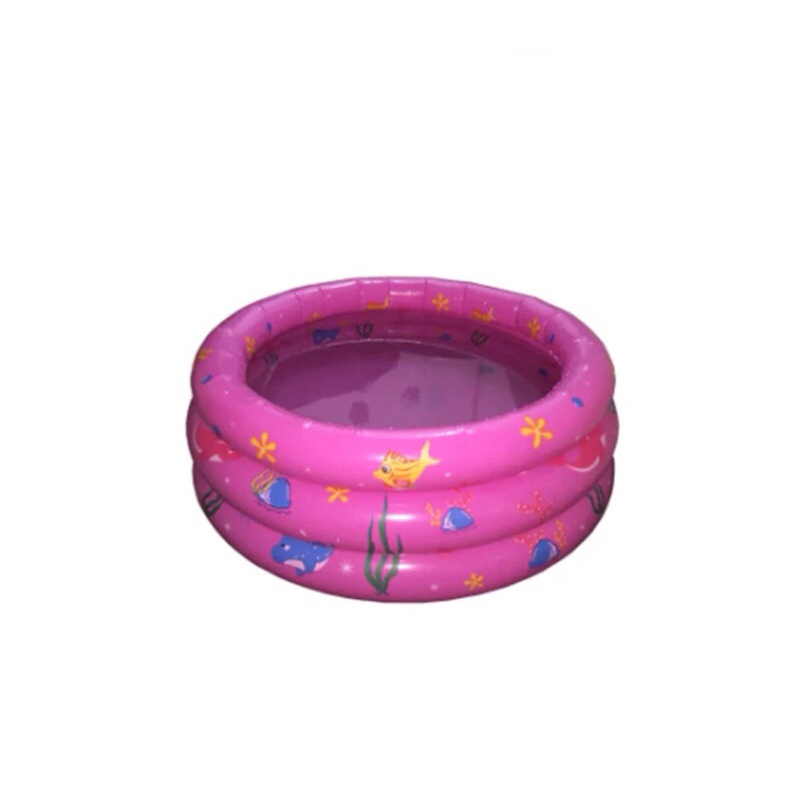 PISCINA REDONDA INFANTIL PARA BEBE E CRIANCA INFLAVEL 80 LITROS ROSA ...