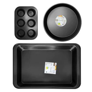 Kit de Assadeiras Antiaderente 3 Peças Art House