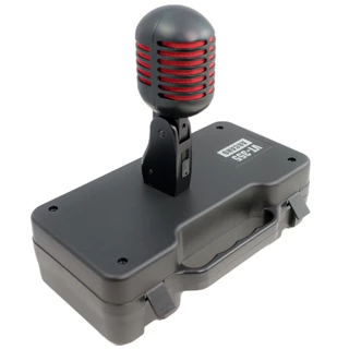 Microfone Vintage Arcano Vt-355-bk Estilo Elvis C/ Maleta