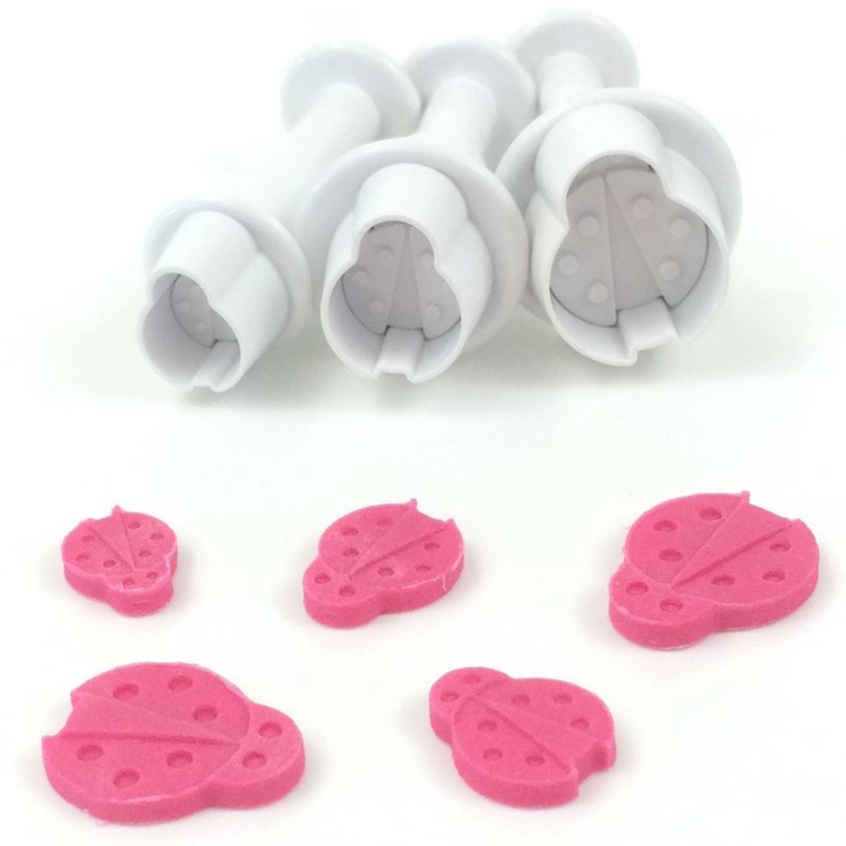 Kit Ejetor de Joaninha 3 peças Pasta Americana Biscuit Chocolate