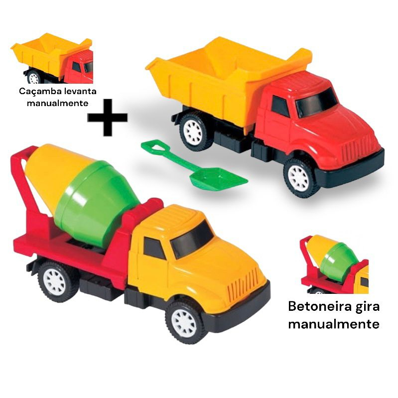 Caminhão Betoneira Truck de Brinquedo - Diverplas