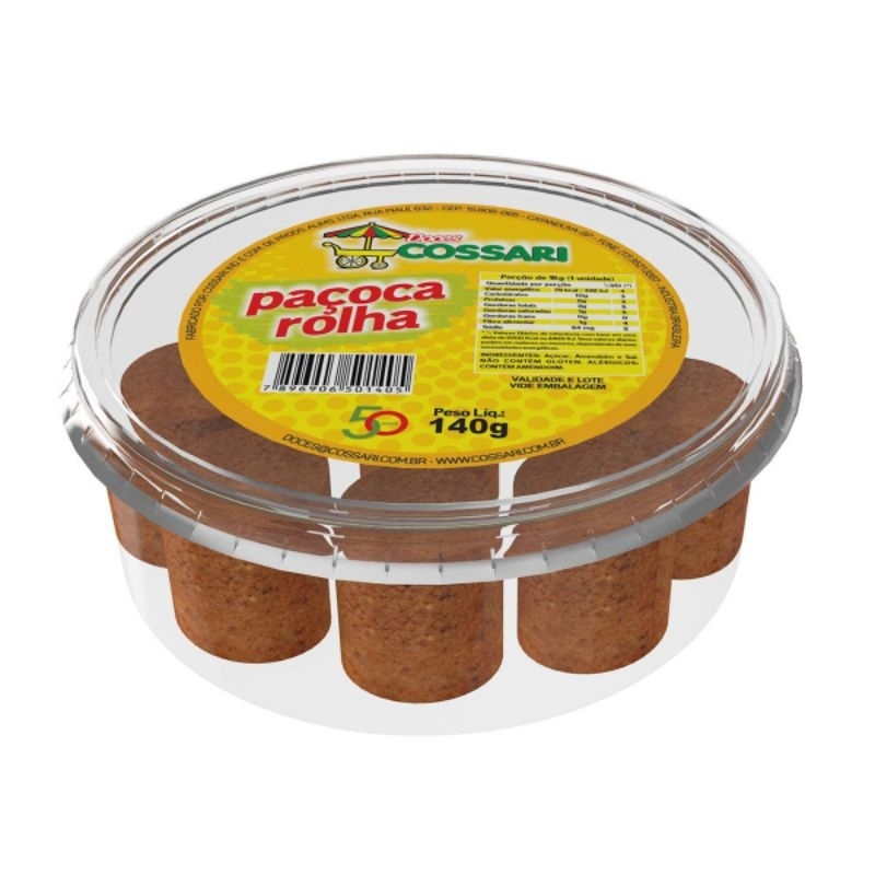 Paçoca Rolha Cx com 36 embalagens de 140g | Shopee Brasil