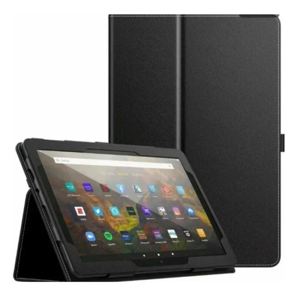 Custodia In Pelle PU Glitterata Per Amazon Fire HD10 2021, HD8, Fire7 - Flip Cover - Foto 2