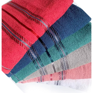 kit 4 Toalhas de Banho Premium Bordada Tamanho Grande 1,25x070