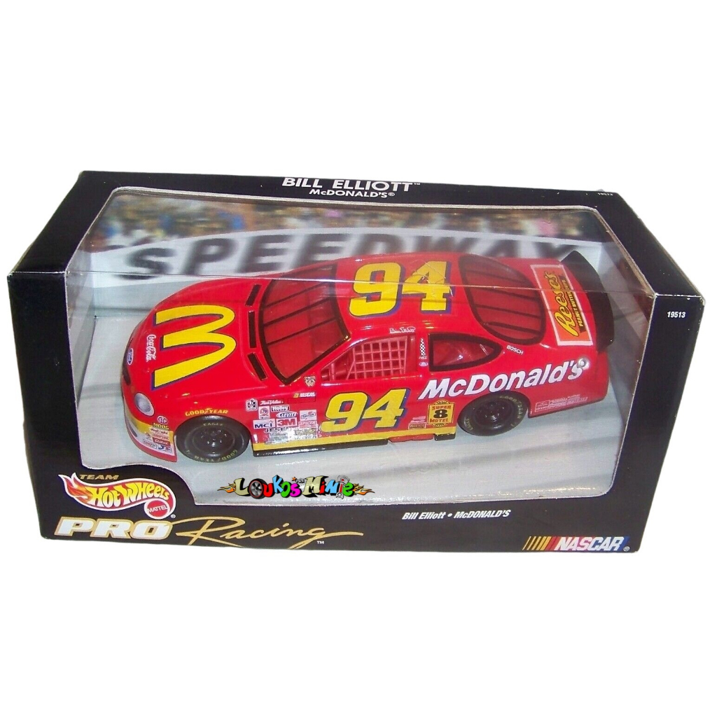 ホットウィール ナスカー フォード トーラス マクドナルド #94 Hot Wheels Ford Taurus Nascar Bill Elliott McDonalds 94 | Shopee