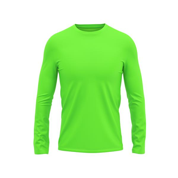 Camisa Manga Longa Masculina Proteção Uv 50+ Térmica Dry Fit Verde Neon