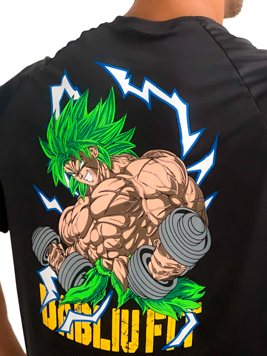 Camiseta Dry Fit Musculação Dragon Ball Gohan Dabliu Fit