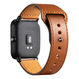 Pulseira De Couro Compatível Com Amazfit Gts 2 Mini E 4 Mini
