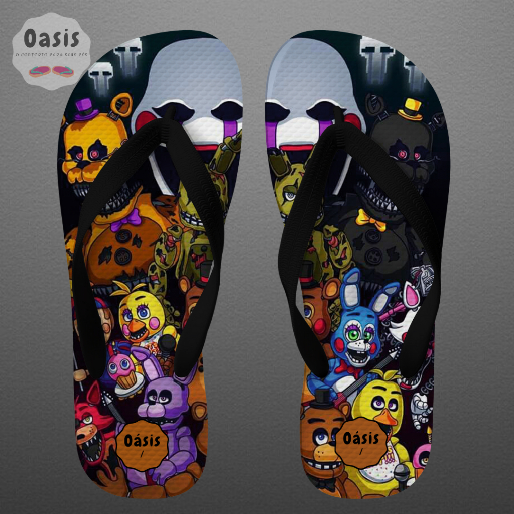 Chinelo Jogo Five Nights At Freddy's - FOREVER BRINDES