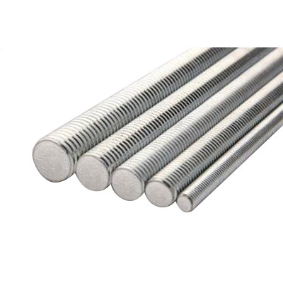 Barra Roscada M3 500mm (50cm) Zincado Branco
