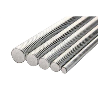 Barra Roscada M3 500mm (50cm) Zincado Branco