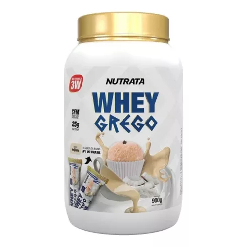 Whey Grego 900g Nutrata sabor beijinho