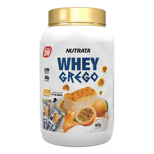 Whey Grego 900g Nutrata sabor Mouse de Maracujá