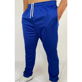 Calça Masculina de Poliéster Azul Royal