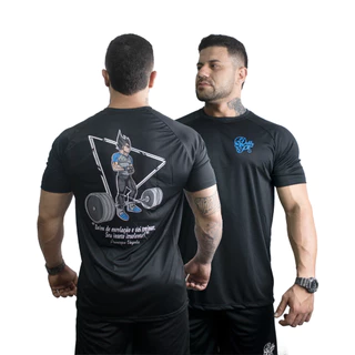 Camisa Dry Fit Esportiva Preta Coleção Dragon Ball Vegeta - Dabliu Fit