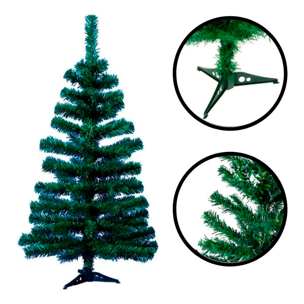 Árvore Pinheiro Natal Pequena 90cm Verde/nevada/br-simples - Christmas  Trees - AliExpress