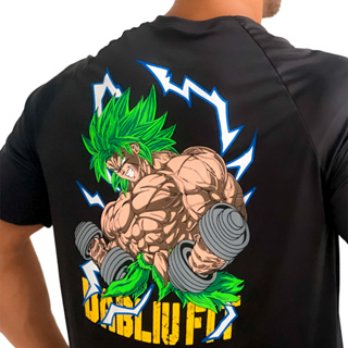 Camisa Dry Fit Esportiva Preta Coleção Dragon Ball Vegeta - Dabliu Fit