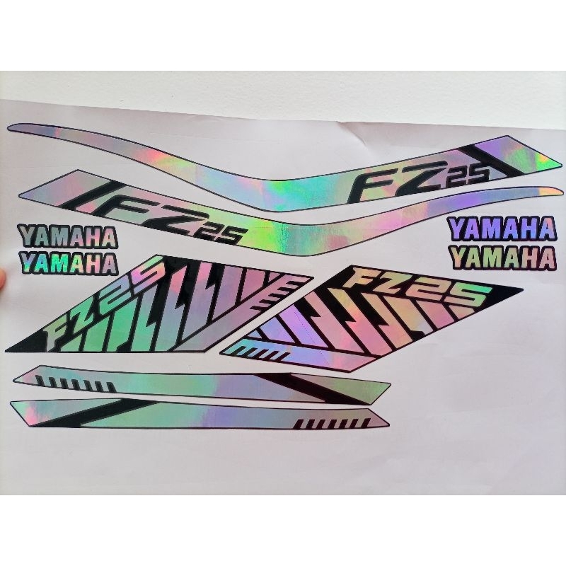 kit adesivos FZ 25 / fazer Holográfico/ camaleão