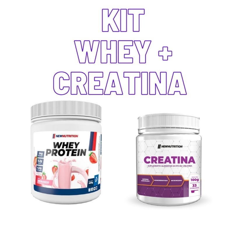 Combo Whey Protein e Creatina