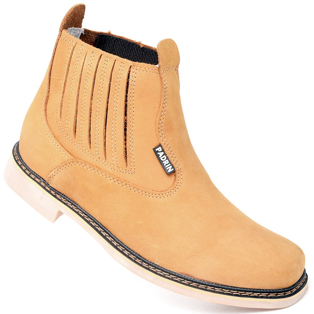 Botina Masculino Rodeio Em Couro Legitimo Padrin Botas | Shopee Brasil